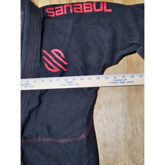 Sanabul Essential Jiu Jitsu Gi Kimono MMA Martial Arts Uniform Mens A2 Black @N7 - Picture 5 of 7